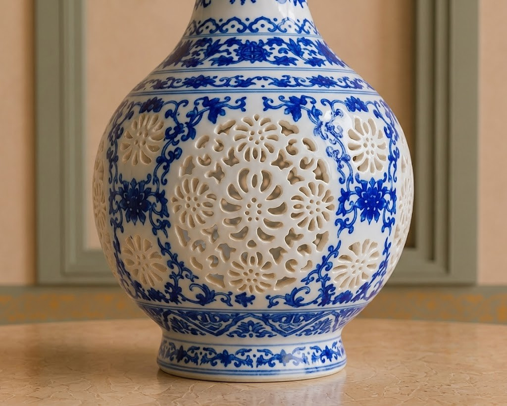 Vase Style Chinois DYNASTIE | Oria