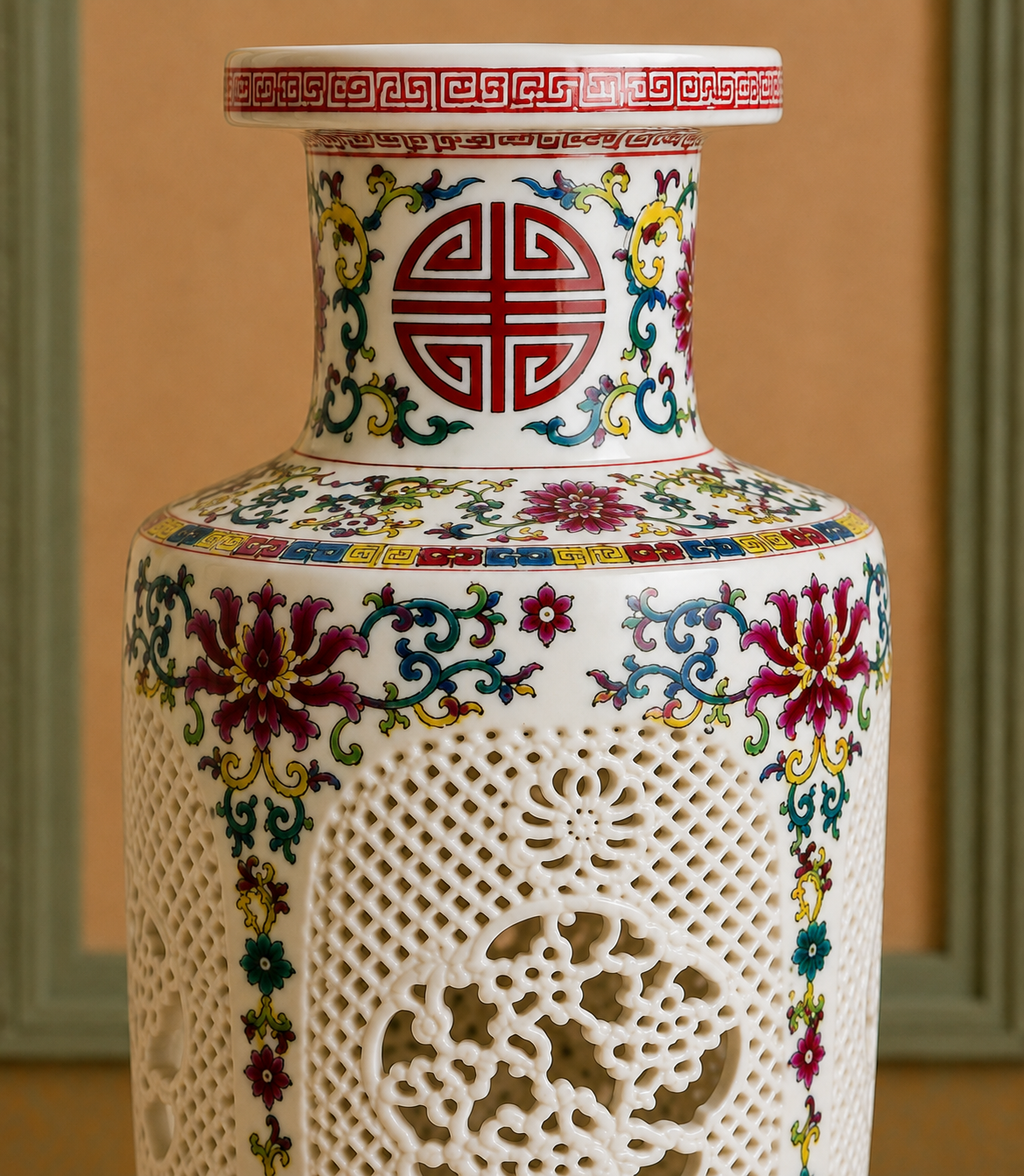 Vase Style Chinois DYNASTIE | Elia