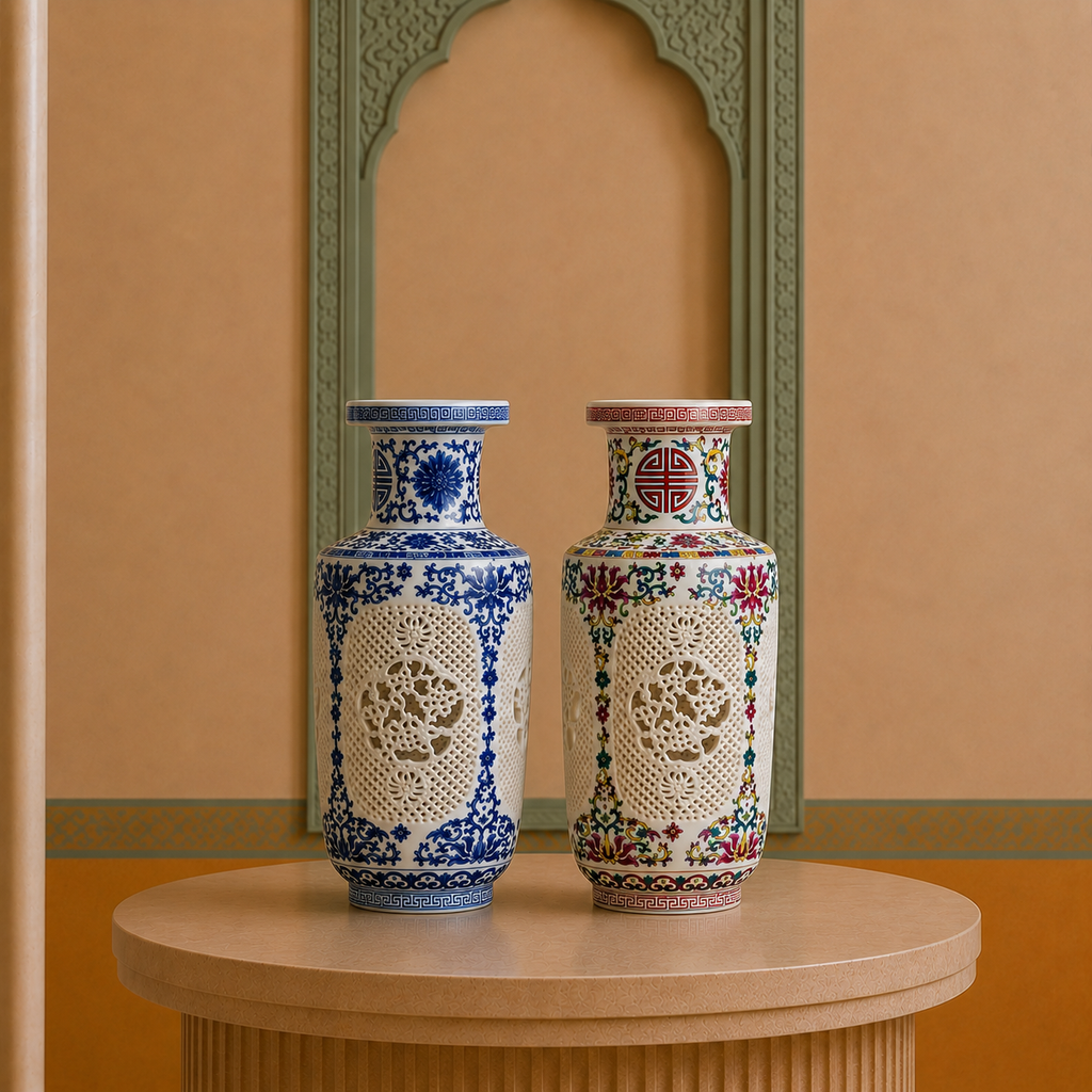 Vase Style Chinois DYNASTIE | Elia