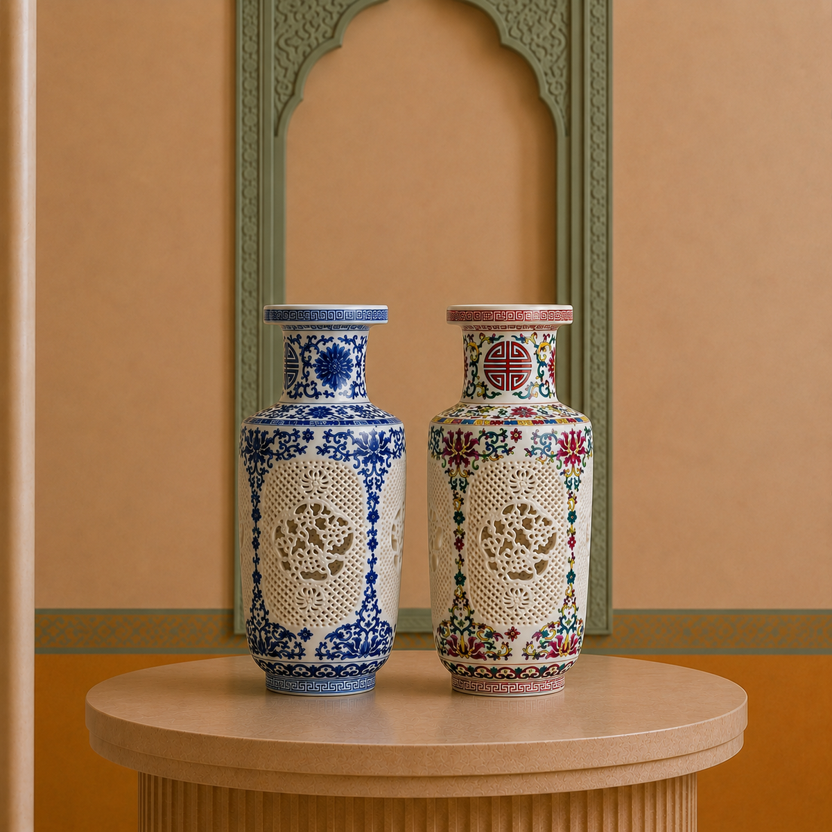 Vase Style Chinois DYNASTIE | Elia