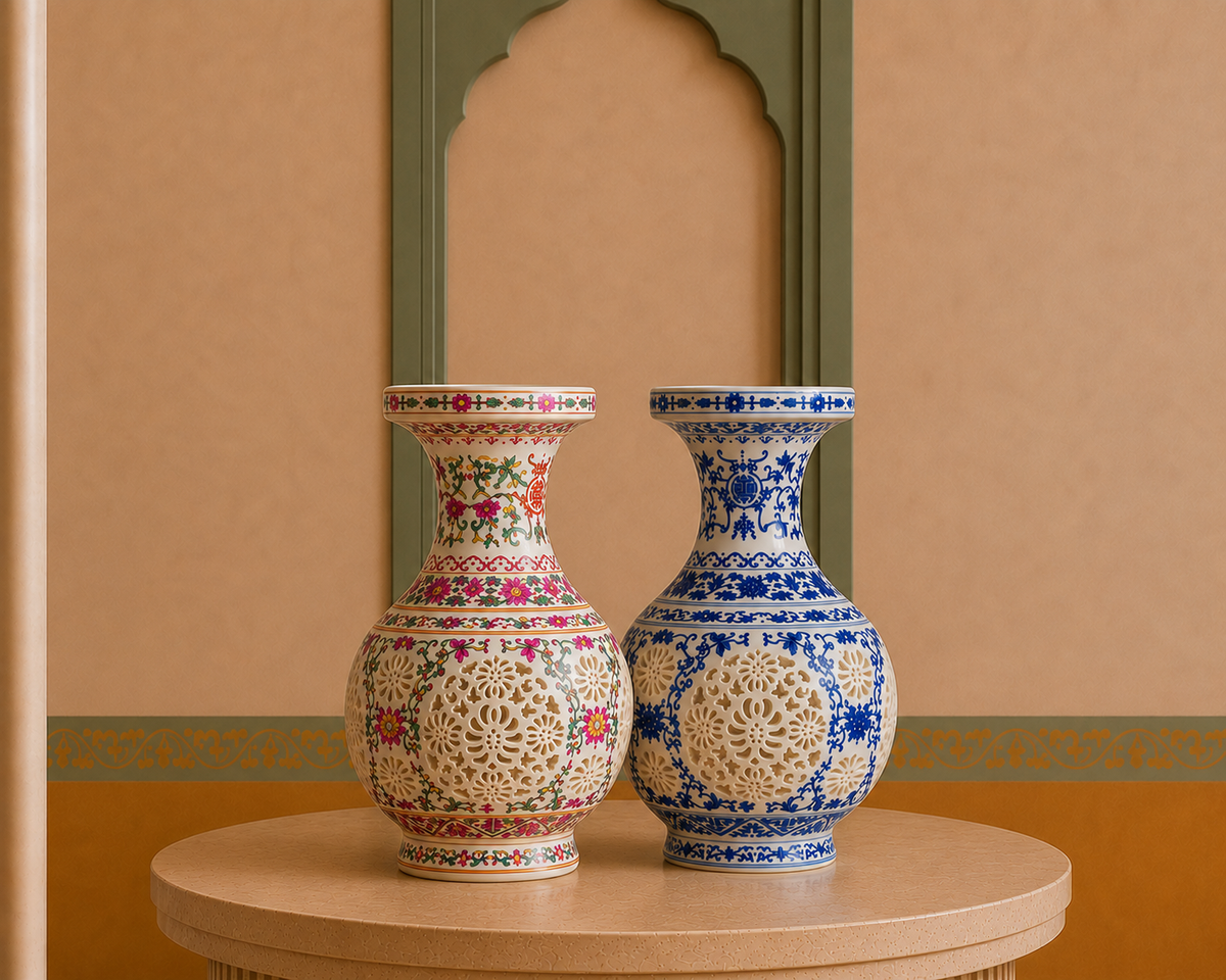 Vase Style Chinois DYNASTIE | Oria